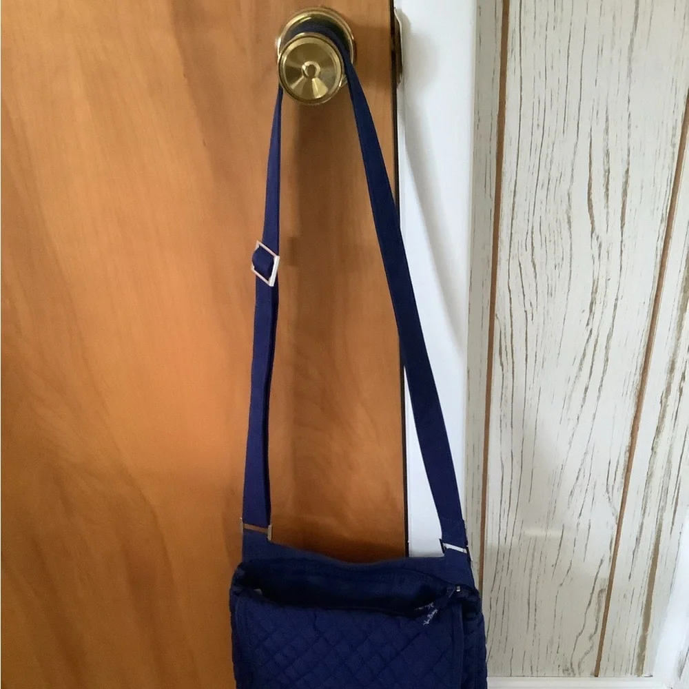 Quilted Navy Crossbody Bag with Adjustable Strap - Women's Crossbody - Picture 7 of 7